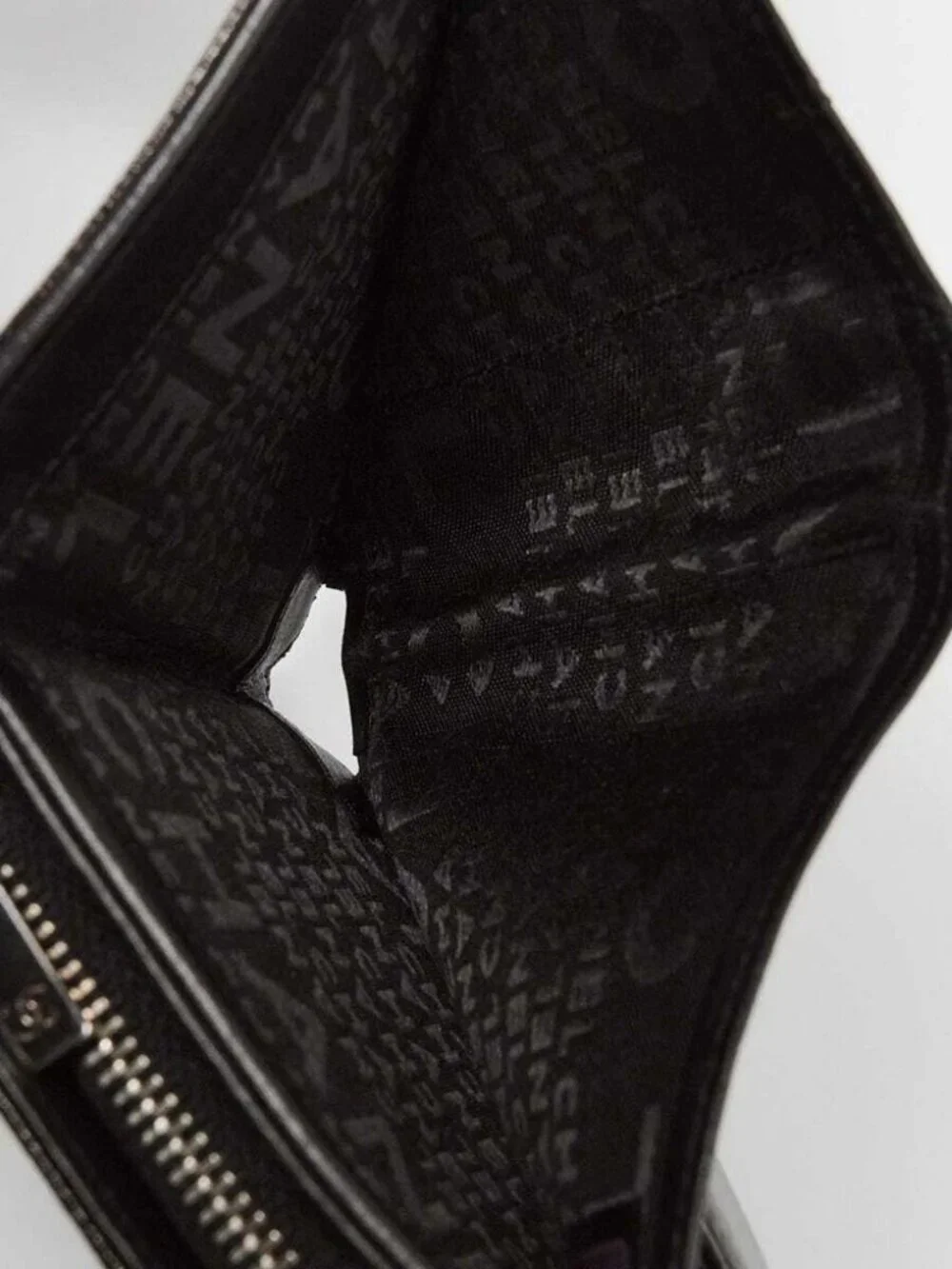 Chanel Black Patent Leather CC Compact Wallet